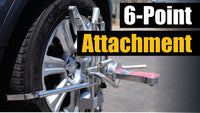 Wheel Alignment Clamp with Tire Tread Grip Extensions & Magnetic Adapter
