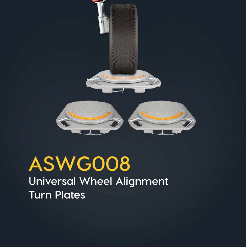 Alignment Table Fixture Wheel Alignment Turn Tables with Brass Finish Dial, 4 Ton Capacity, an ...